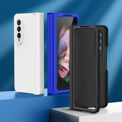 Luxurious Ultra Thin Candy Color Phone Case for Samsung Galaxy Z Fold 7 6 5 4 3 5G Hinge Plastic Shockproof Protect Back Cover