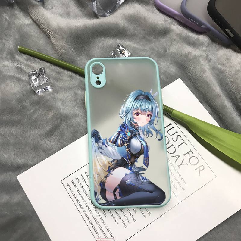 Eula Genshin Impact juego Funda de teléfono mate transparente Para iphone 7 8 11 12 13 plus mini x xs xr pro max funda