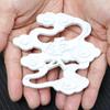 Modern Wood Carving Cloud (Lettering) - Luxury Version [White] 10cm X 9cm - Suitable for Shinto Shrines