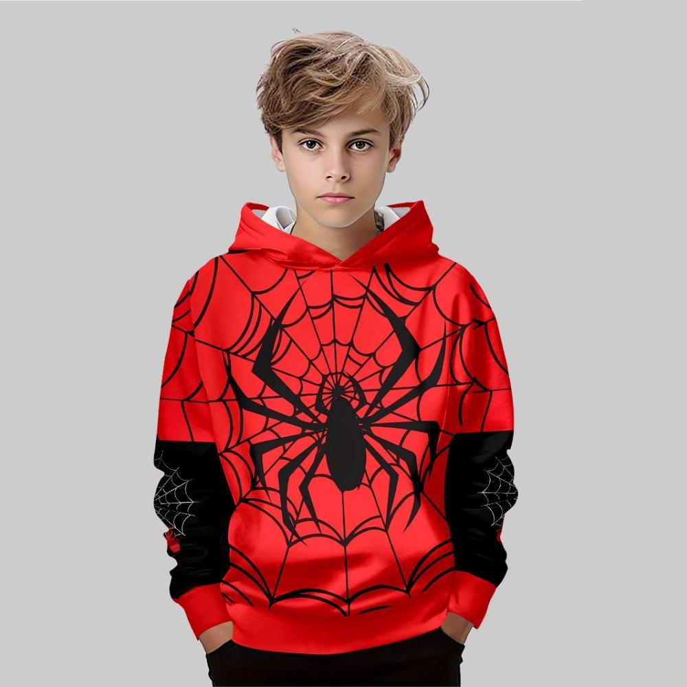 

Children s Cool Cartoon Pattern 3D Digital Printing Boy Street Trendy Hooded Sweatshirt 110