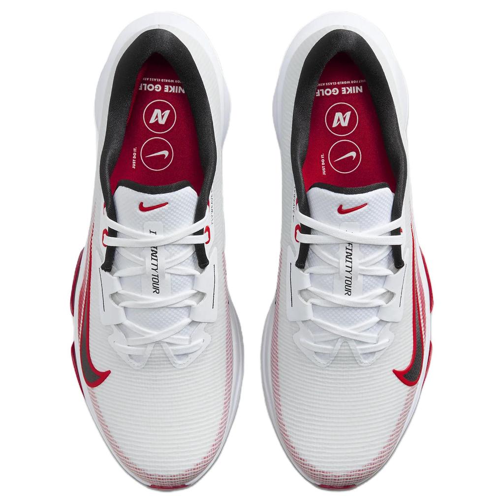 Nike Air Zoom Infinity Tour 2 Golf White University Red Unisex Sneakers Pure-Platinum Black FD0217-101