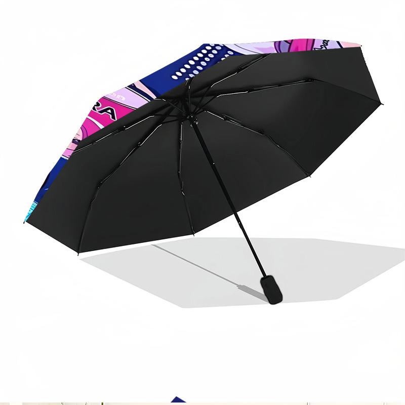 KPop Demon Hunters Print Automatic Open Close Umbrella, Portable Foldable Umbrella, for Outdoor Commute Camping Trip, Ideal Birthday Gift