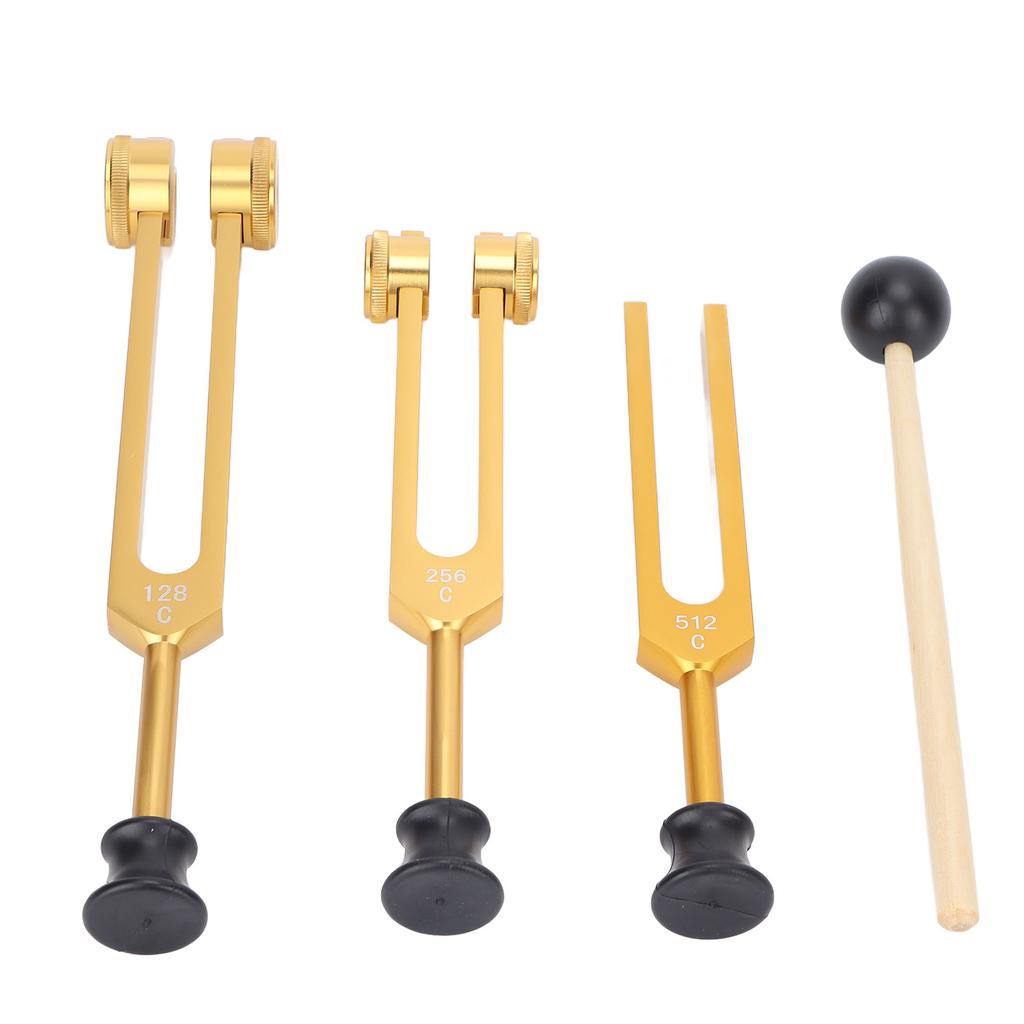 Aluminum Alloy Tuning Fork Set 128 256 512Hz Portable Tuning Fork Healing Instrument for Home Clinical