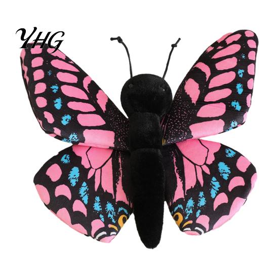 Cuddly Fabric Doll Realistic 3D Butterfly Plush Toy, Stuffed Throw Pillow, Soft Home Display Insect Animal Decor, Gift for Kids Girls, Ornament