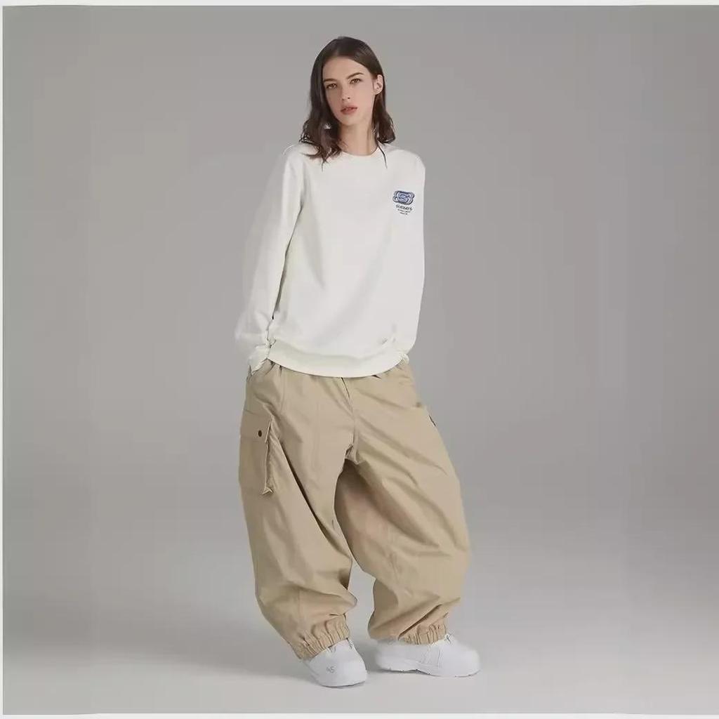 Macacão Masculino Plus Size para Exterior: Calças Casuais com Punho para Primavera e Outono