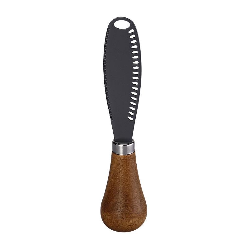 Acacia Wood Handle Stainless Steel Butter & Cheese Knife Set