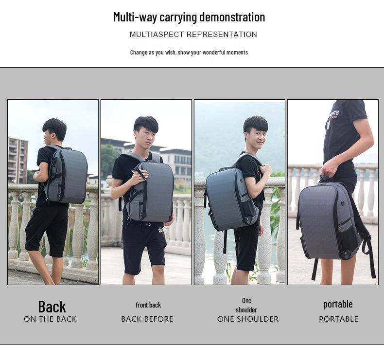 Cross-border DSLR & Drone Travel Bag with Removable Dividers for Photography