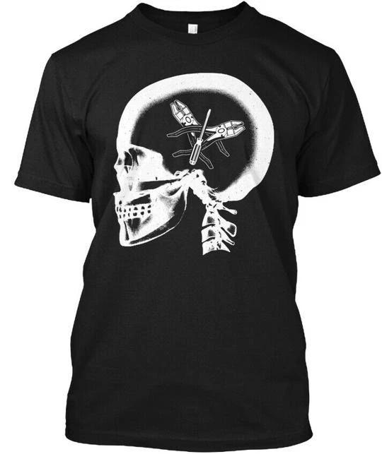 

Skull Maintenance Technician T shirt Made in the USA Size S to 5XL 3XL