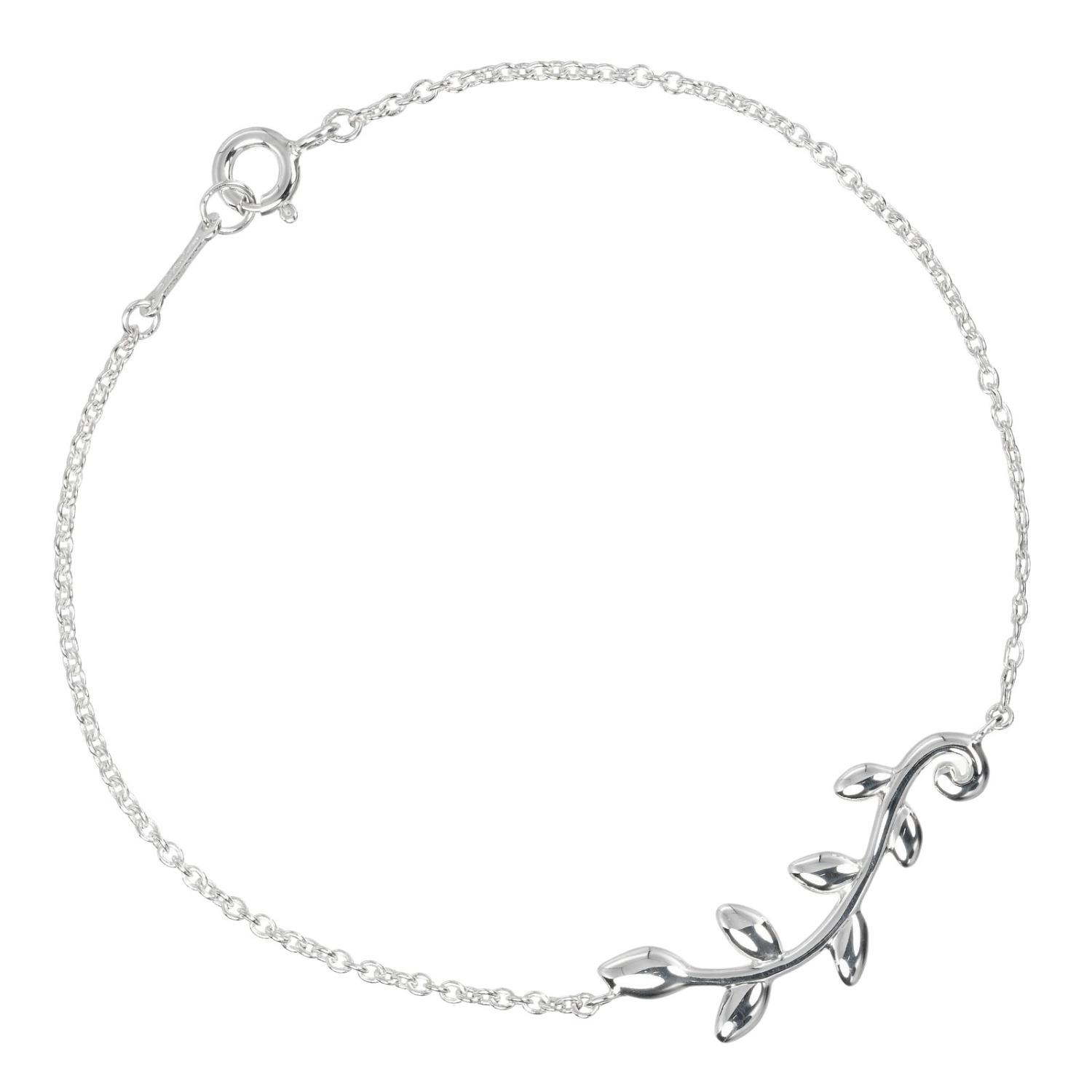 

TIFFANY&Co. Olive leaf Bracelet Wrist Sizecm17.5 Silver925 2.46g Women Used