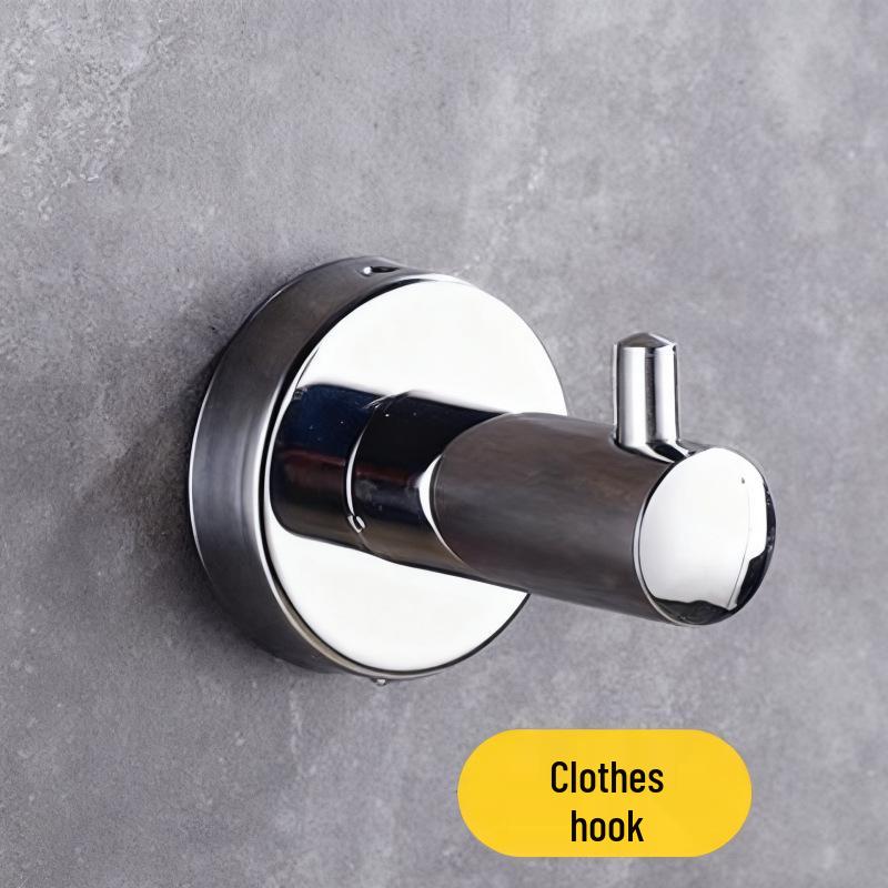 Punch-Free Stainless Steel Hooks - Strong Adhesive for Kitchen & Bathroom Storage Organizing Backpacks, Hats, Headbands.