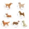 Exquisite PVC Farm Dogs Model Teddy Dog Shiba Inu Corgi Lifelike Realistic Pet Figurines Puppy Action Figures Desktop Ornament