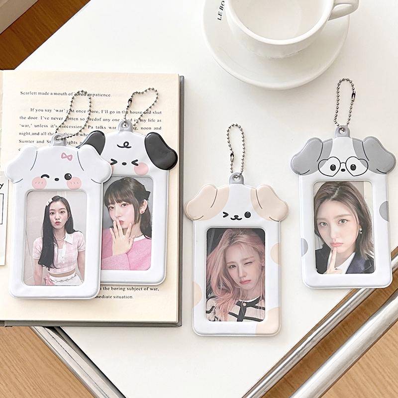 3 Inch Pocard Holder Kawaii Kpop Po Card Holder Keychain Ins Idol Po Card Protector Po Sleeves Bus Card Case
