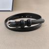 Minimalist Genuine Leather Belt With Alloy Pin Buckle For Jeans Styling