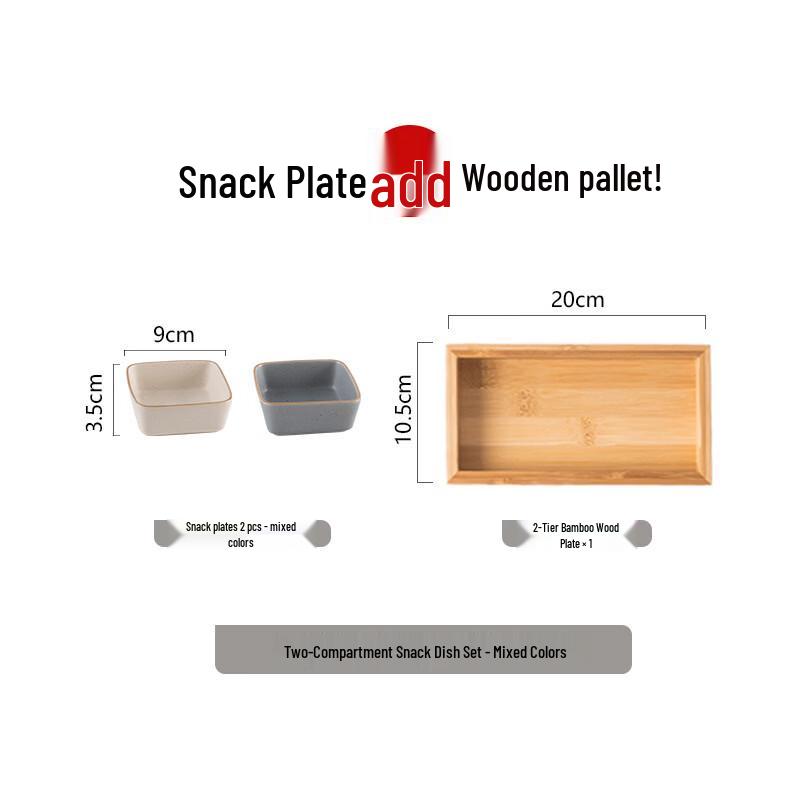 Japanese Ceramic Divided Snack Dish
