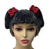 Halloween Latex Wig With Colorful Bobo Hairstyle For Cosplay And Costume Parties