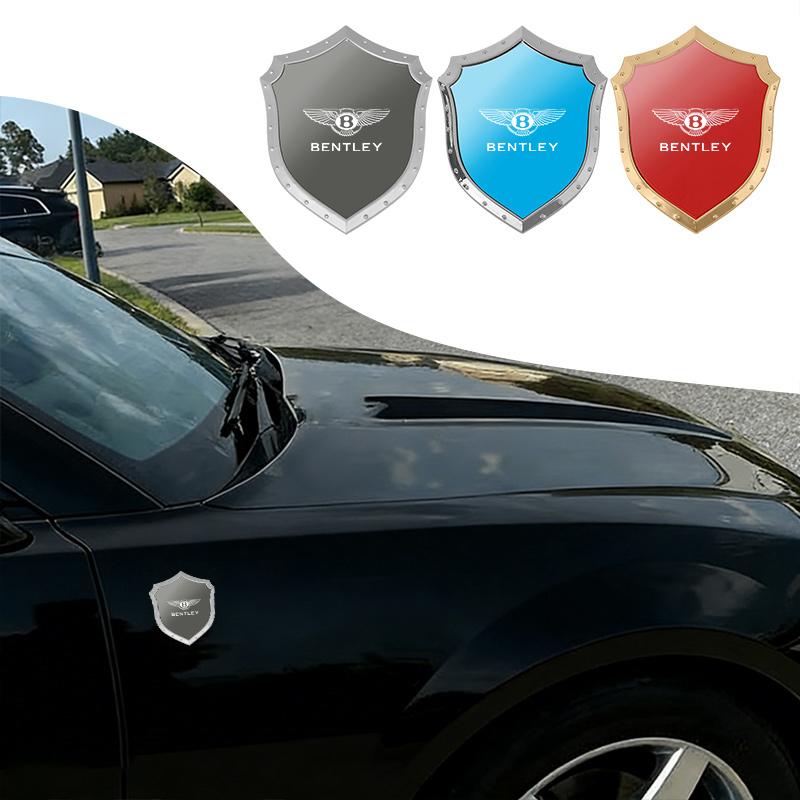 Metal Shield Decal Iconic RedSticker for Motorbike Enthusiasts For Bentley Continental GT MULLINER Bentayga Flying Hurtling Spur TH5