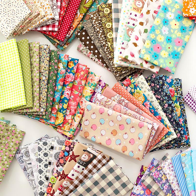 5pcs Patchwork Material DIY Floral Fabric Bundle DIY Crafts Squares Handcraft Pre-Cut Quilting Sewing Projects 25x25cm