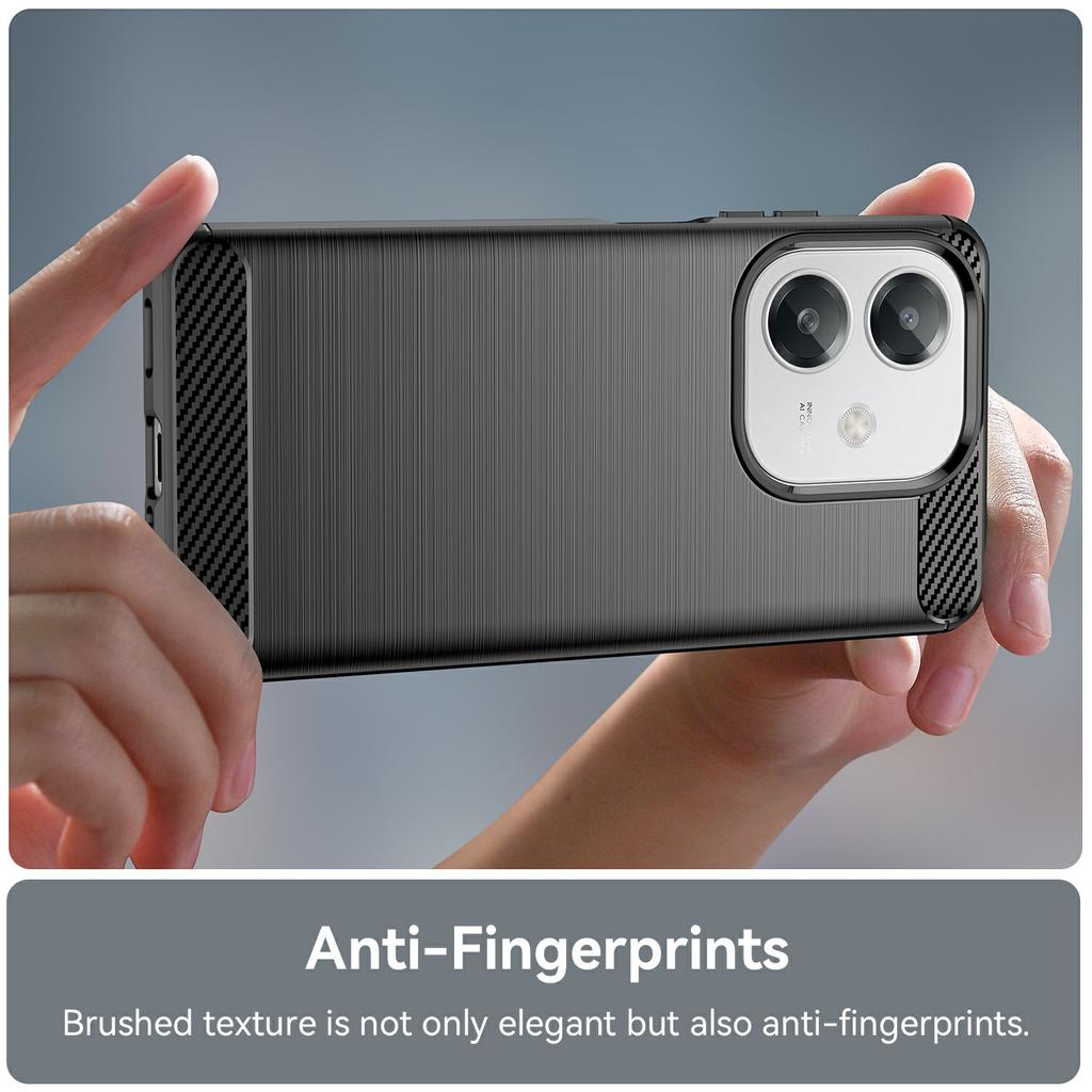 For Oppo A3x 4G/A3x 5G (India)/A3 4G/A3 5G/A40M 4G/A40 4G/A3i 5G/A60 5G Case Carbon Fiber Texture TPU Brushed Phone Cover