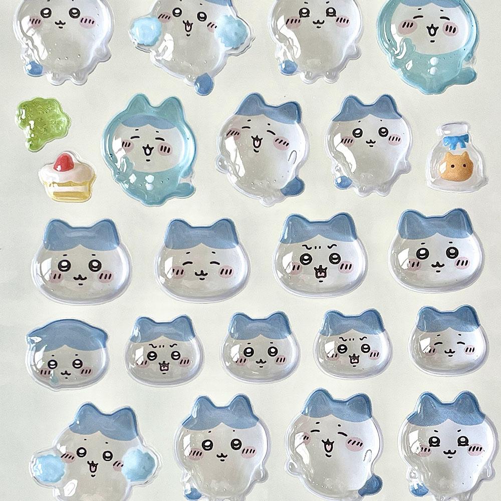 Kawaii Relief Sticker Scrapbook Laptop Cute Bonbon Drop Seal Children Gift Crystal Stickers 3D DIY PVC Play Entertaining Safe Kid Friendly Fun