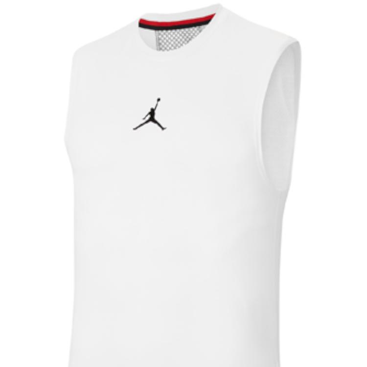 Jordan Quick-Dry Basketball Training Tank Top Men Tops White CU1025-100