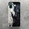 Animal Black Horse Print Soft Case for Xiaomi Redmi Note 14 13 14S 12S 11S Phone Shell 10 Pro Plus 11E 11T 12 11 10S 9 Cover Red