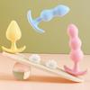 1/3Pcs Silicone Butt Plug Ease-in -Anal Plugs Training Set Expandable Beginner Anales Beads Beginner Soft Silicone Anal Plugs