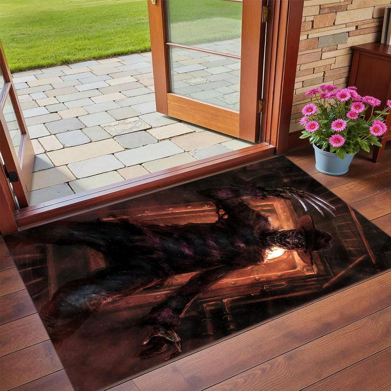 Crystal Velvet Rug Soft Non Slip Indoor Floor Mat Home DecorA Nightmare on Elm Street Freddy Krueger