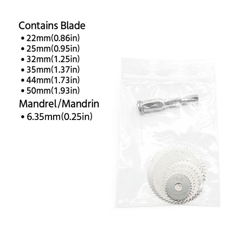 8pc High-Speed Steel Saw Blade Set for Wood, PVC, Plastic Cutting