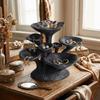 3D Printed Mushroom Jewelry Stand Black Glossy Ring Display Stand Jewelry Tray  Home Desk