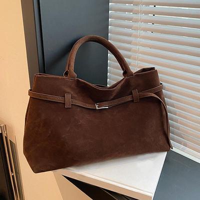 Bolsa Tote Feminina Nova Outono/Inverno Design de Nicho de Alta Qualidade Grande Capacidade Retro Bolsa de Ombro para Viajantes