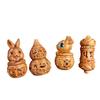 Natural Wood Perfume Bottle Incense Expanding Mini Sandalwood Portable Sealed Jar Pendant Pomander Container Medicine Pill Box