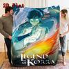 Korra 2D Flat Pattern Flannel Blanket High Quality All Seasons Warmth and Comfort Perfect for Christmas Gifts.PMT0914153