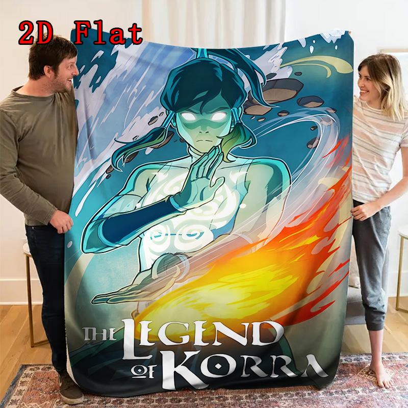 Korra 2D Flat Pattern Flannel Blanket High Quality All Seasons Warmth and Comfort Perfect for Christmas Gifts.PMT0914153
