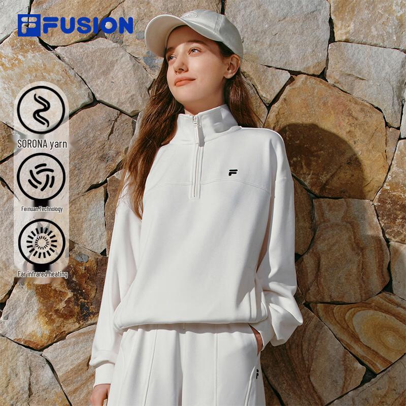 FILA FUSION Women's Minimalist Half-Zip Stand Collar Sweatshirt