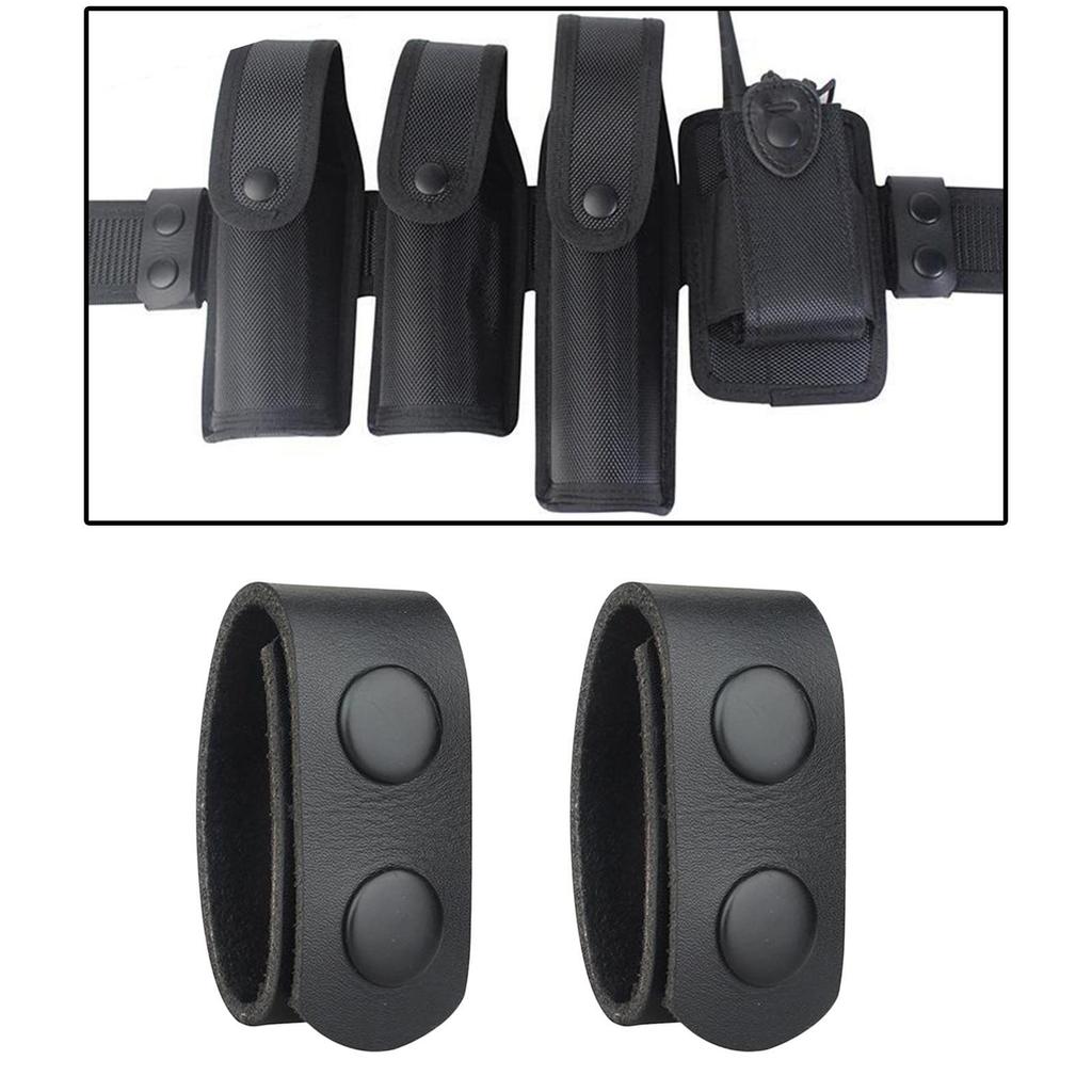 Reliable Leather Duty Belt Keeper Stop Slipping and Secure Webbing Hold
