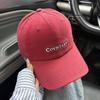 New Letter Embroidered Baseball Cap Men's and Women's Casual Big Head Circumference Cotton Cap Showing a Small and Versatile Face