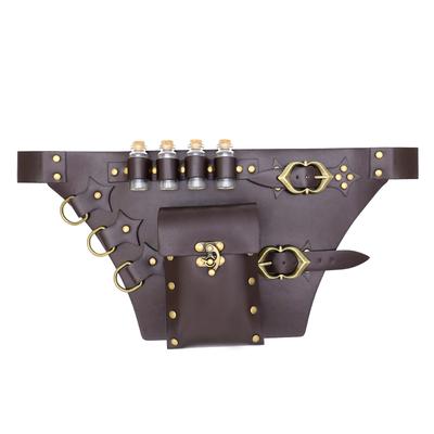 Medieval Alchemy Bottle Fanny Pack Multipurpose Belt Viking Vintage Halloween Cosplay Dress Up Props