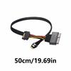 SFF-8654 4i Male To SFF8639 Data Cable Supports PCIe NVMe Protocol with U2U3 SSDs Interfaces