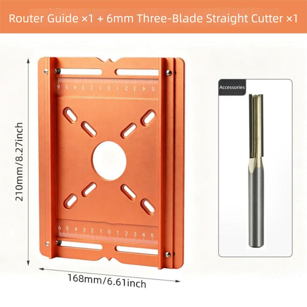 Plunge Router Router Guide Fence Dual-fence Wood Router Accessory Router Base Plate Cutting Guide