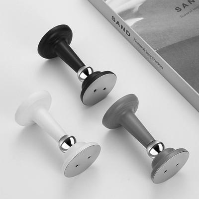 Sem Furos Batente de Porta Sucção Magnética Forte Sucção Silenciosa Ventosa de Porta Anti-Colisão Suporte de Porta de Parede Doméstico