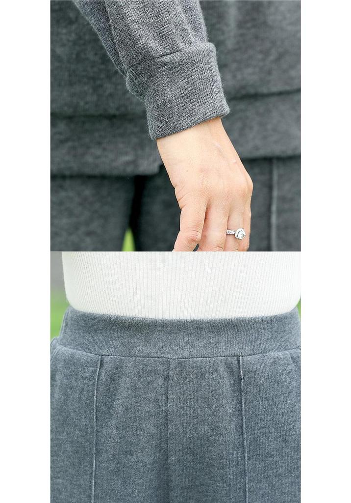 Spring & Autumn Casual Sportswear Set for Middle-Aged Women: Two-Piece Hoodie & Loose Thickened Coat