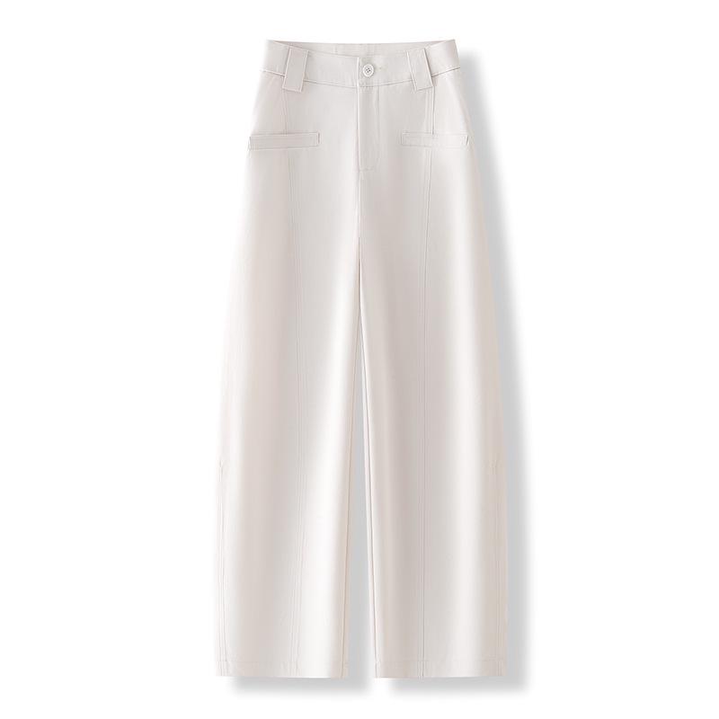 

Wutong Wide-Leg Women s Pants - 2026 Spring/Autumn Collection, Loose Fit, Slimming Effect, Good Drape, Straight-Leg Casual Style M - 95-105 jin абрикосовий