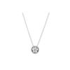 Sparkling Snowflake Clavicle Chain Synthetic Cubic Zirconia 925 Silver Necklace Women's 399230C01
