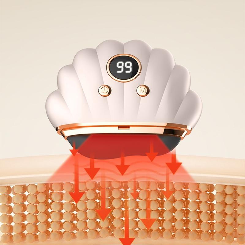 Electric Bianstone Gua Sha Board Red Light Vibration Gua Sha Massage Instrument Smart Face Face Lifting Beauty Instrument V Face