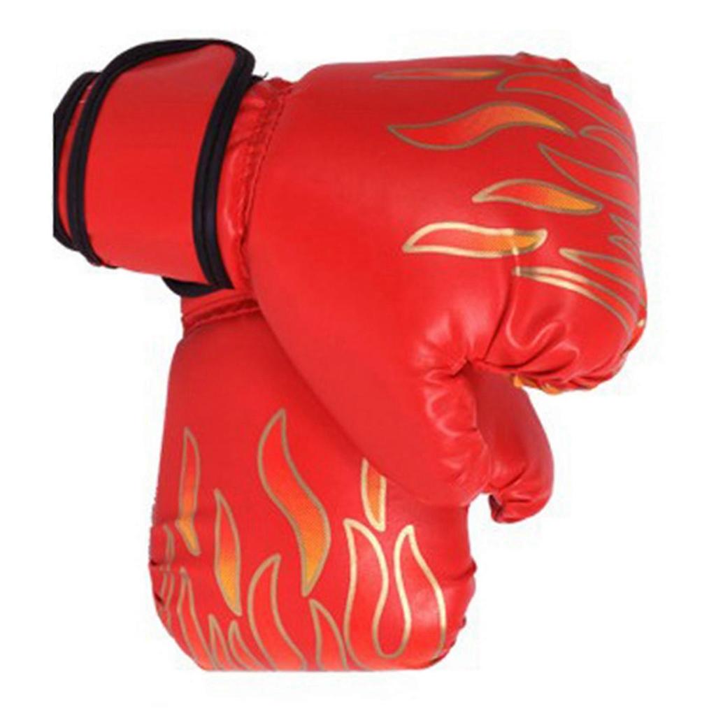 Verdant Touch Punching Bag Gloves Kids Boxing Gloves, Professional Youth Training PU Punching Bag Gloves, Red