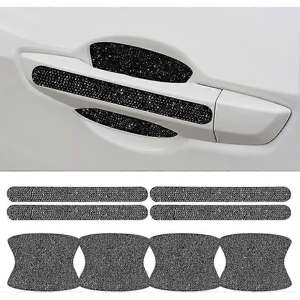 8pcs Bling Car Kit Car Door Handle Protector Shiny Rhinestones Scratch