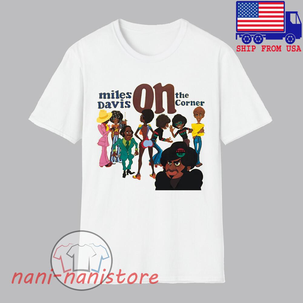 

Miles Davis On The Corner Men#039;s White Size S5XL Unisex T-Shirt S