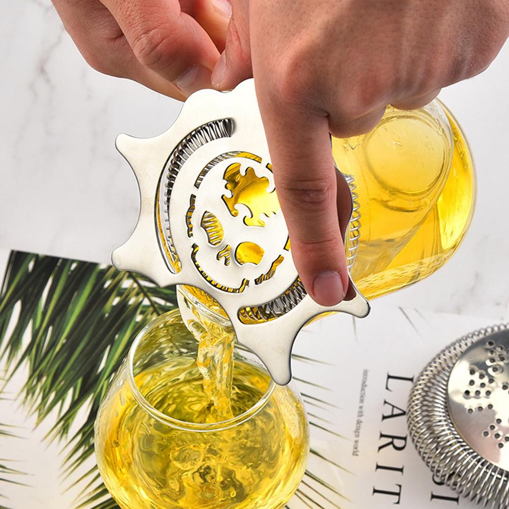 Stainless Steel Cocktail Strainer Ice Filter Shaker Ice Wire Mixed Drink Colander Professional Bartender Bar Tools