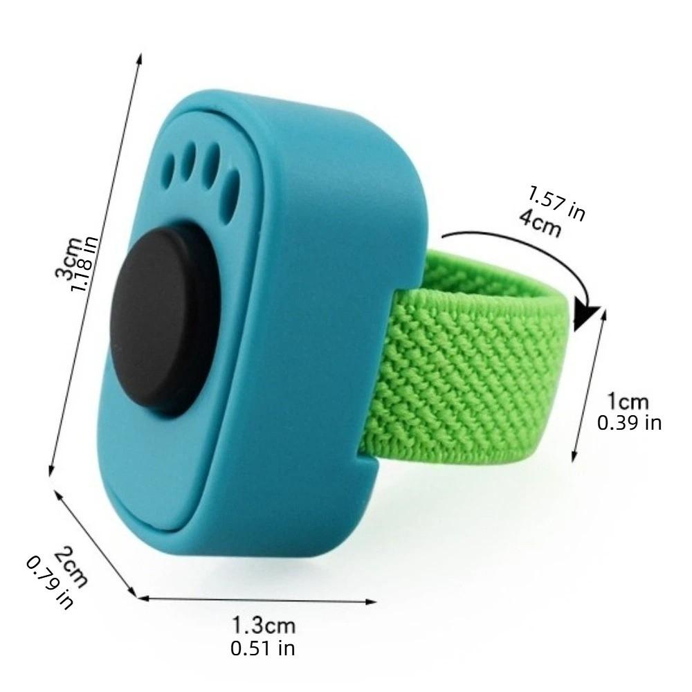 Professional Dog Thumb Training Clickers Mini Finger Ring No Battery Interactive Sound Clicker Lightweight