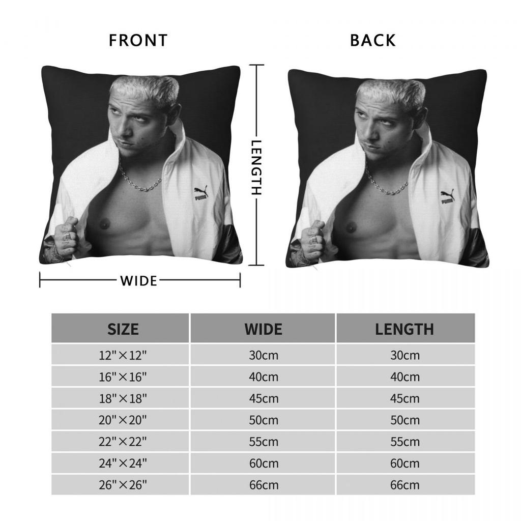 Plk Cool Square Pillowcase Cushion Cover Pillow Case Throw Pillow Cover for Home Sofa Living Room